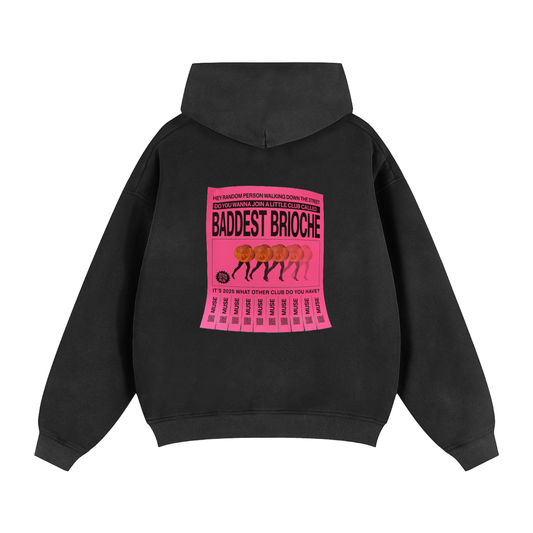 BLACK FLYER HOODIE