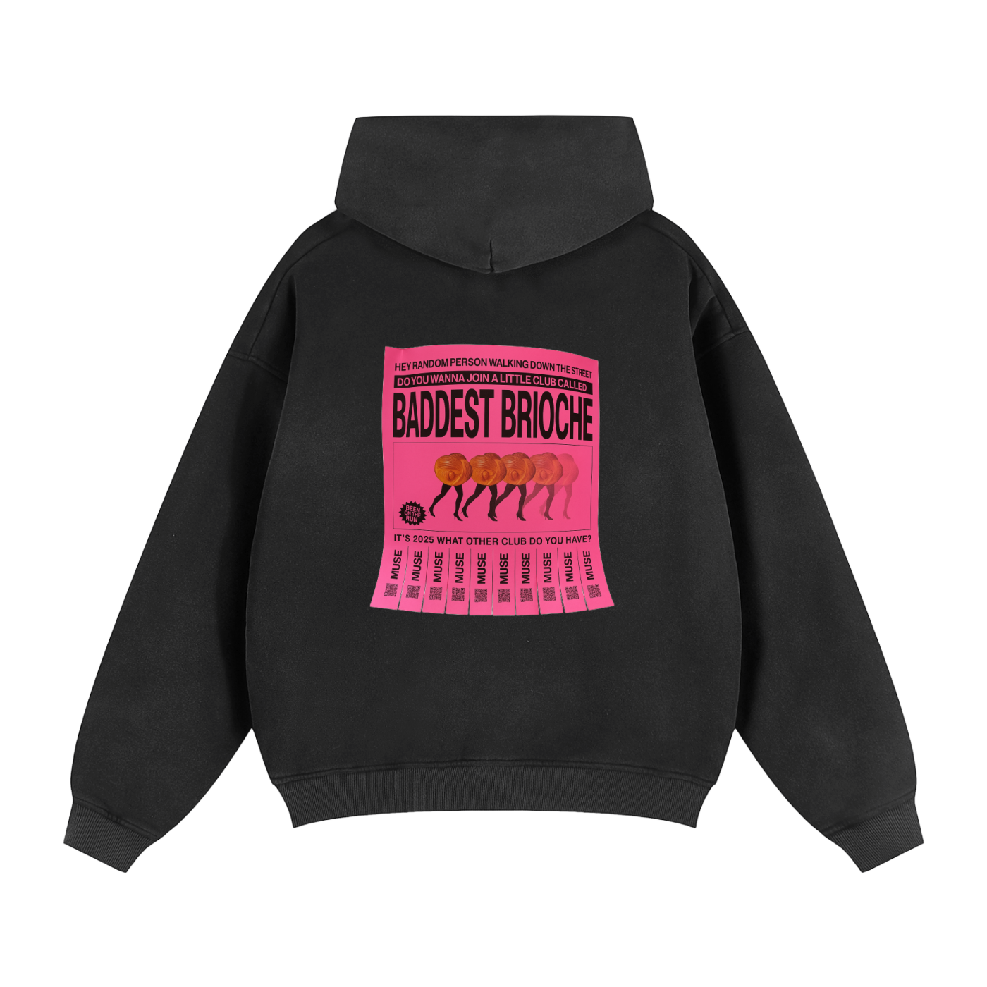 BLACK FLYER HOODIE