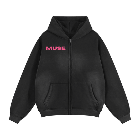 BLACK FLYER HOODIE